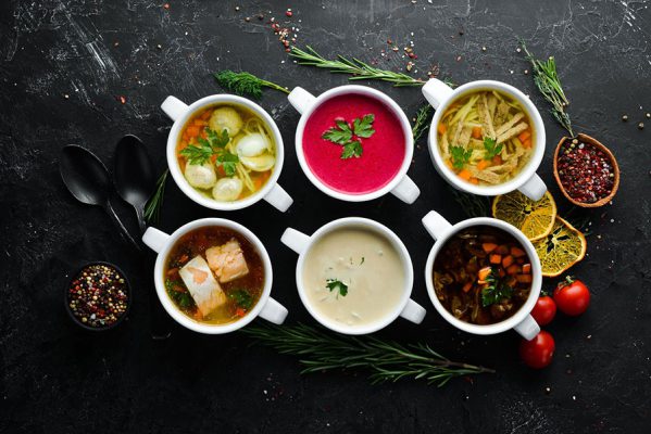انواع سوپ برای پیش غذا و میان وعده